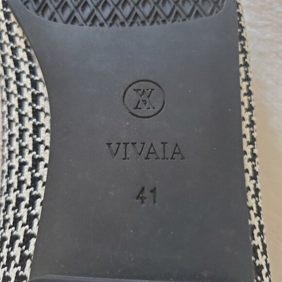 Vivaia Margot 2.0 flats, Houndstooth, Square Toe, Size 41 EU/9.5 US - Picture 5 of 6